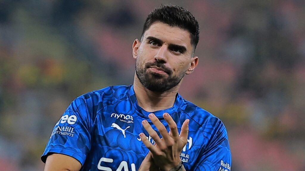 Al-Hilal midfielder Ruben Neves during a Saudi Pro League game.