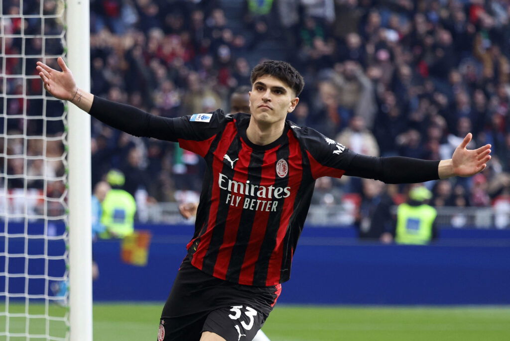 AC Milan's Davide Bartesaghi.(REUTERS/Alessandro Garofalo)