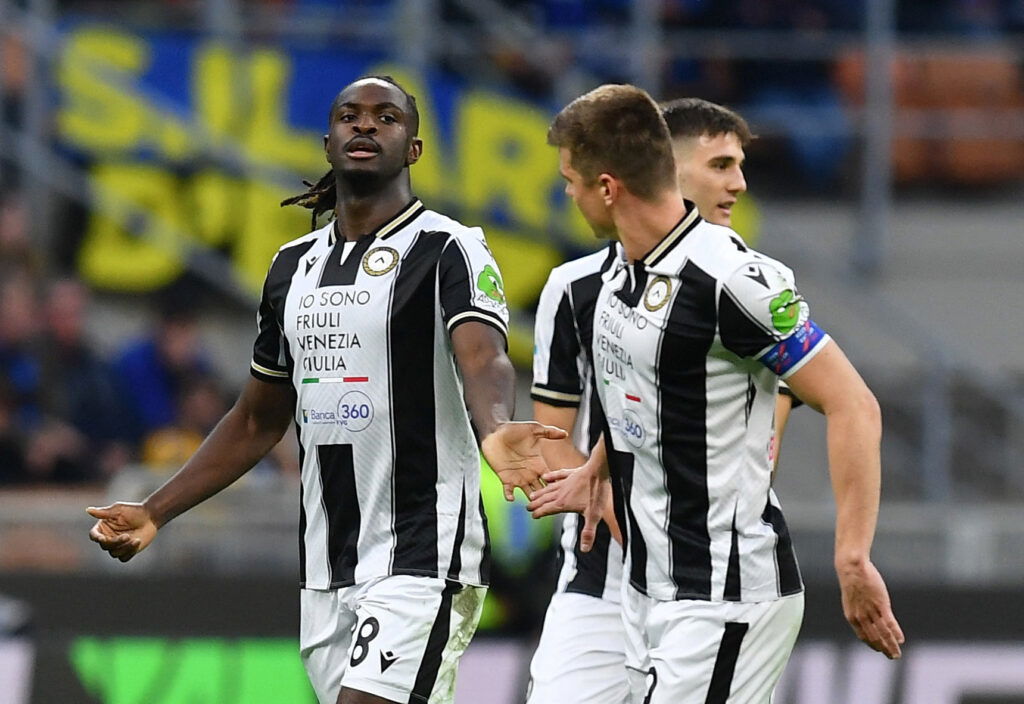 Udinese's Oumar Solet. (REUTERS/Jennifer Lorenzini)