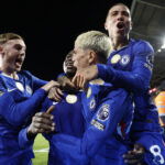 Chelsea's Moises Caicedo, Enzo Fernandez, Cole Palmer and Alejandro Garnacho. (Reuters/Peter Cziborra)