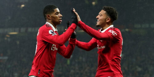 Marcus Rashford, Jadon Sancho. (David Rogers/Getty Images)
