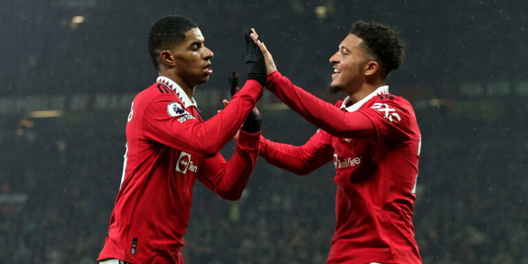 Marcus Rashford, Jadon Sancho. (David Rogers/Getty Images)