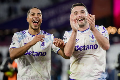 Youri Tielemans, John McGinn. (MB Media/Getty Images)