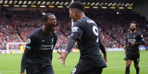 Georginio Wijnaldum, Roberto Firmino. (Laurence Griffiths/Getty Images)