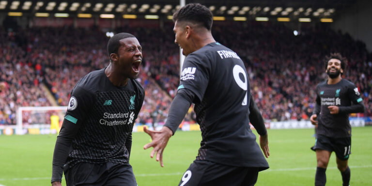 Georginio Wijnaldum, Roberto Firmino. (Laurence Griffiths/Getty Images)