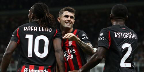 Rafael Leao, Christian Pulisic. (Marco Luzzani/Getty Images)