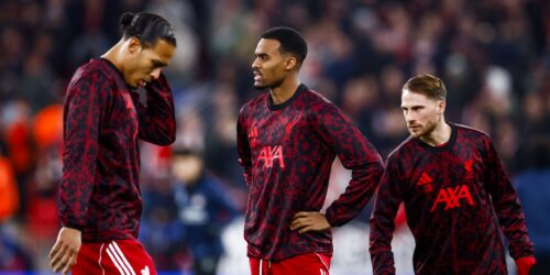 Virgil van Dijk, Ryan Gravenberch, Alexis Mac Allister. (ANP via Getty Images)