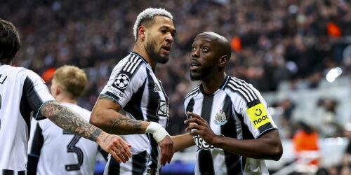 Yoane Wissa, Joelinton. (Getty)