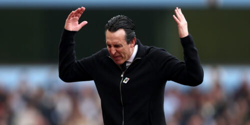 Unai Emery. (Neville Williams/Aston Villa FC via Getty Images)