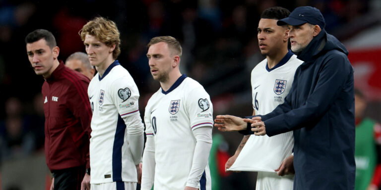 Anthony Gordon, Morgan Rogers and Jarrod Bowen. (Eddie Keogh - The FA/The FA via Getty Images)
