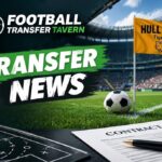 Hull City corner flag with contract.